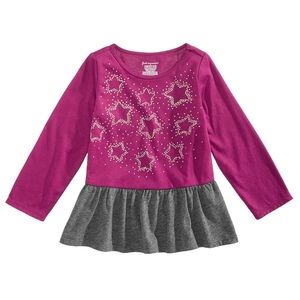 NWT First Impressions star print Peplum Tunic